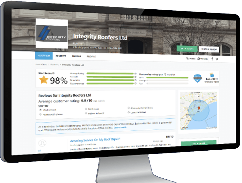 Integrity Roofers HomeStars profile